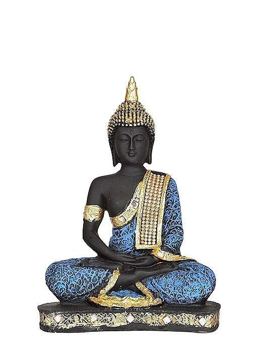 -NISHITA CREATION Meditating Sitting Buddha Idol Statue Showpiece; 10 Inch; Sky Blue and Black

 uploaded by Nishita Creation on 7/15/2020