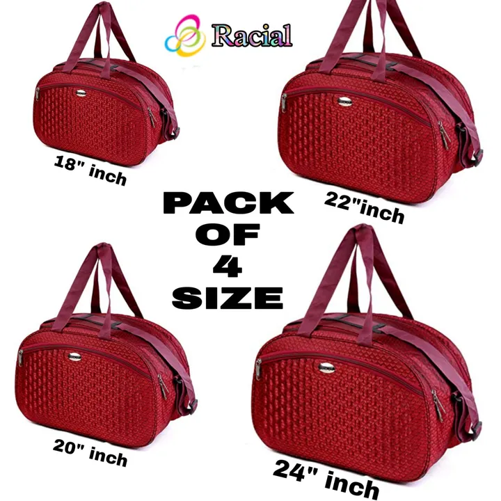 Travelling Bags Three Sizes 18inch,20inch,22inch uploaded by Rajdhani Bags 📱9833815019📱 on 7/16/2023