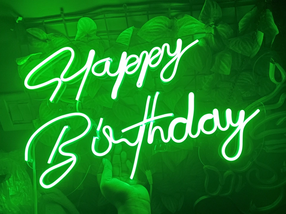 Happy Birthday Neon Sign For occasions or decoration items  uploaded by Shyam enterprises on 7/16/2023