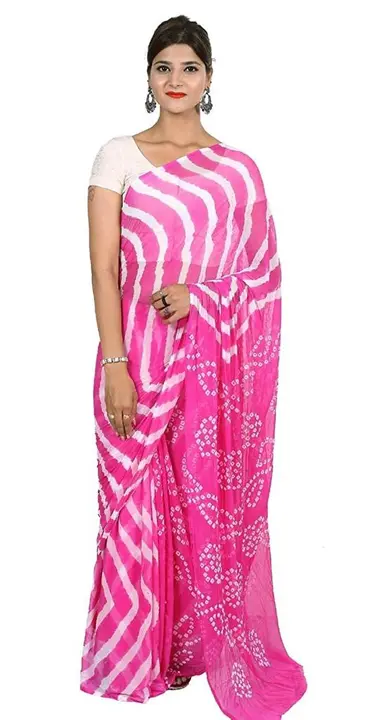 Post image Hey! Checkout my new product called
Pure nazmeen chiffon lehriya sarees .