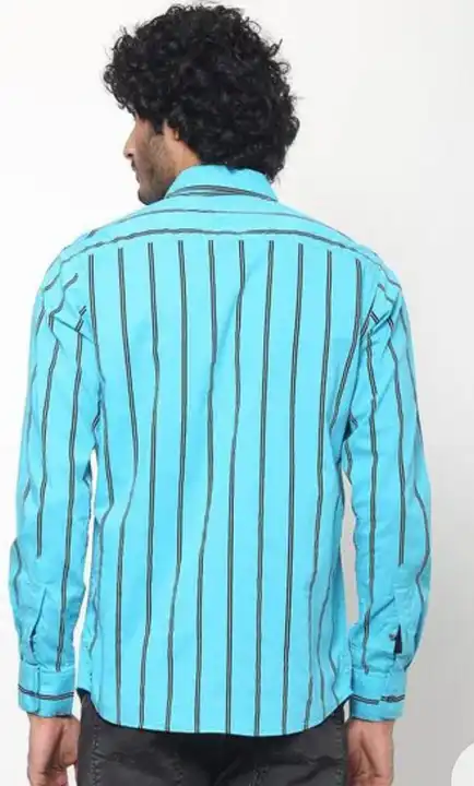 Blue lining shirt  uploaded by Cotton X - Made in India  on 7/16/2023