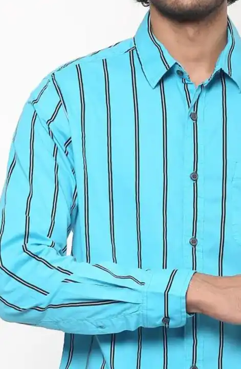 Blue lining shirt  uploaded by Cotton X - Made in India  on 7/16/2023