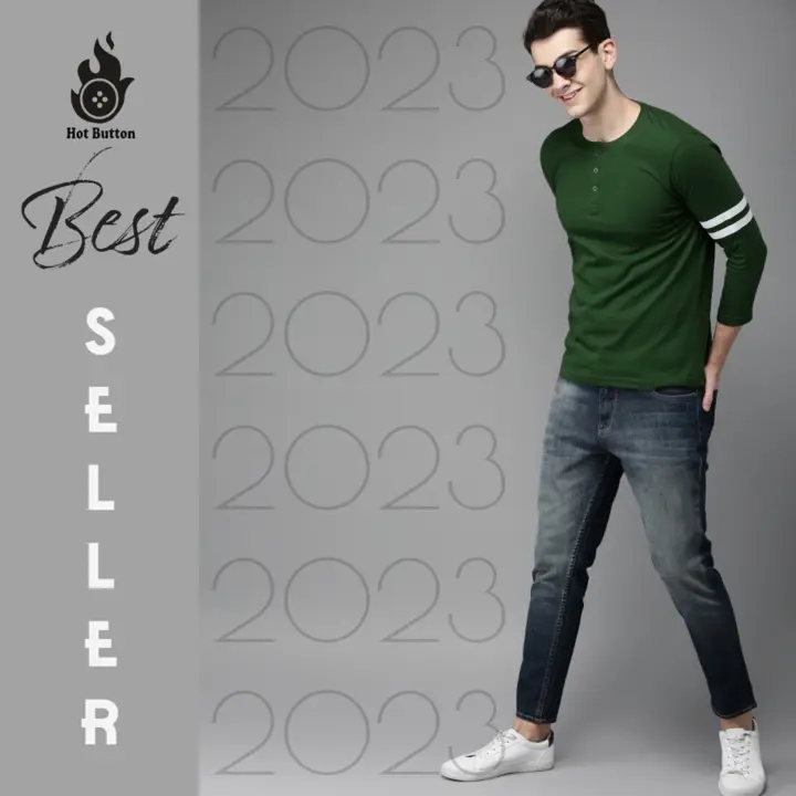 Looking for a stylish and comfortable henley shirt uploaded by Hotbutton.in  on 7/16/2023
