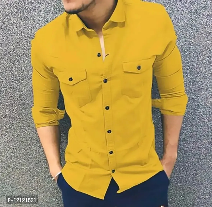 Stylish Cotton Double Pocket Shirts For Men Cargo Shirts uploaded by Online shop on 7/16/2023