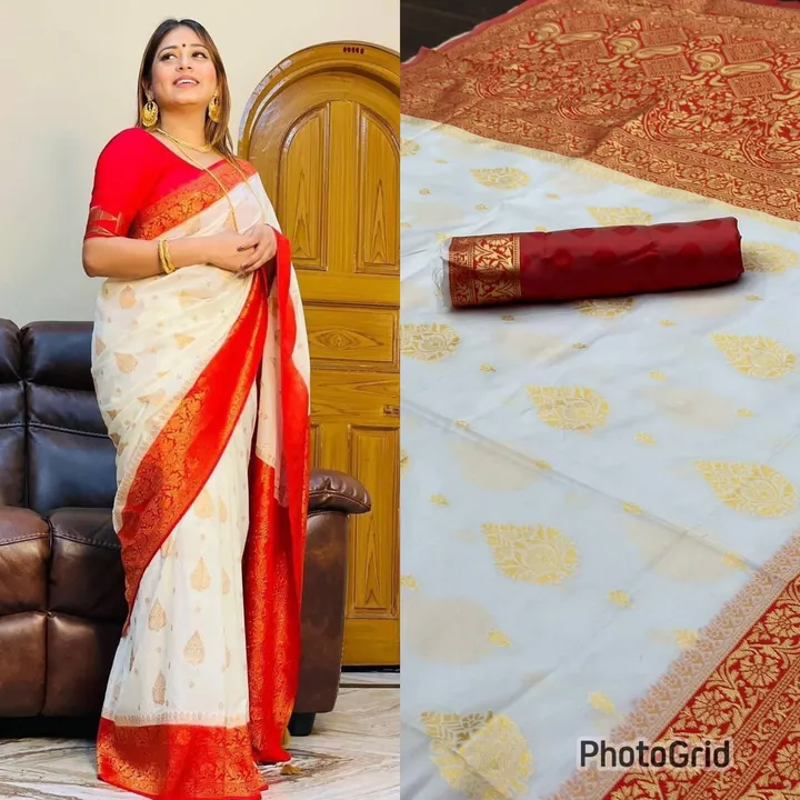 Puja special saree  uploaded by business on 7/16/2023