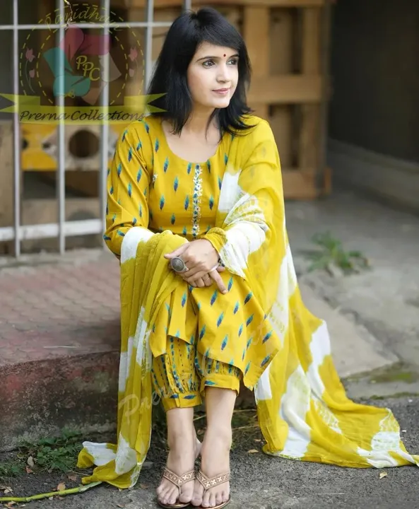 Kurta + afgani pant + dupatta uploaded by Aparna fashion club on 7/16/2023