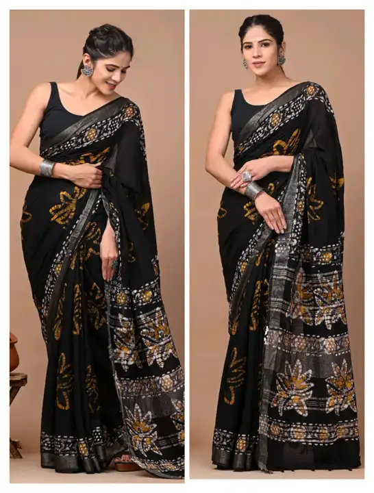 Linen  Saree uploaded by business on 7/16/2023