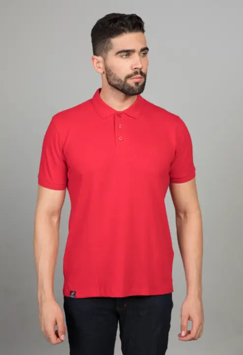 Polo Neck Red Tshirt uploaded by AK APPARELS on 7/16/2023