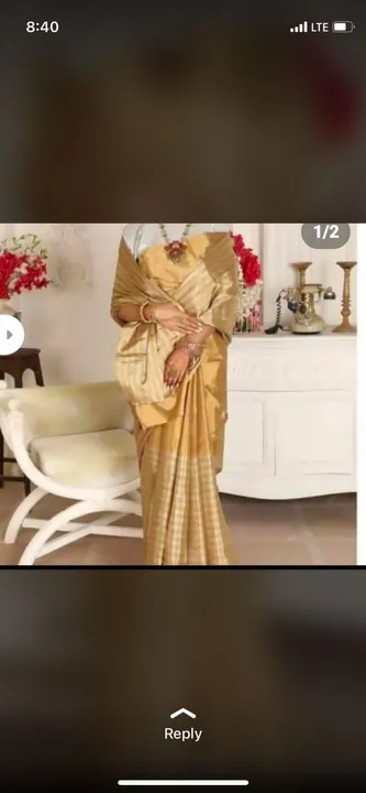 handwoven full tissue chanderi saree uploaded by business on 7/16/2023