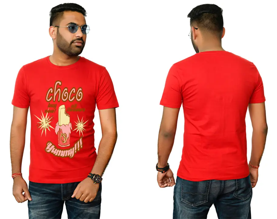 100% Biowash premium cotton round neck half sleeve printed tshirt uploaded by AGLY BE STUD on 7/16/2023