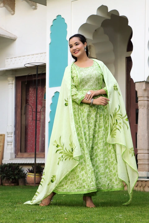 Anarkali and dupatta paint 3 PES  uploaded by CPS FASHION on 7/16/2023