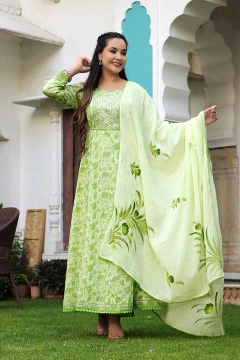 Anarkali and dupatta paint 3 PES  uploaded by CPS FASHION on 7/16/2023