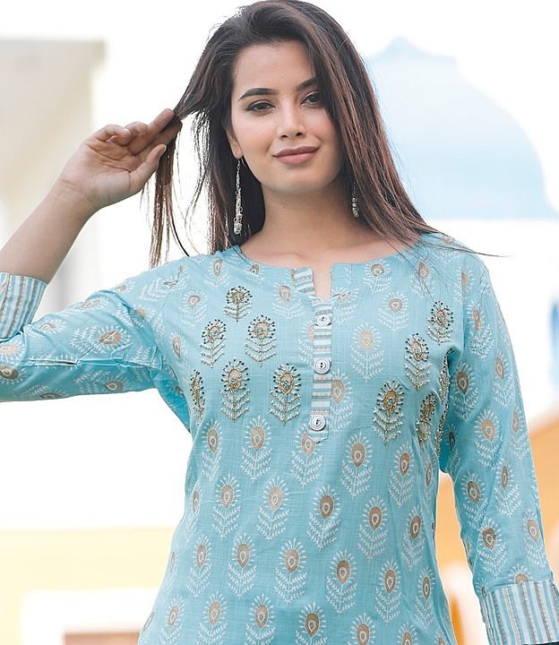 Kurti with salwar uploaded by business on 7/15/2020