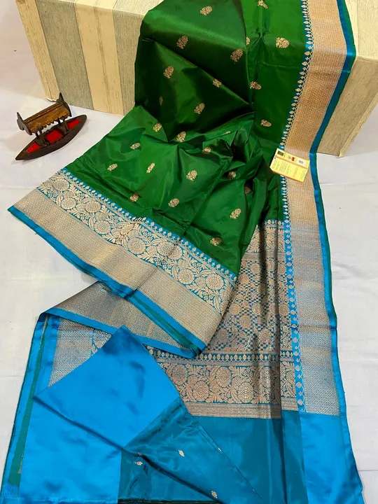 Pure katan handloom banarasi silk sarees  uploaded by business on 7/16/2023