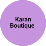 Business logo of Karan boutique
