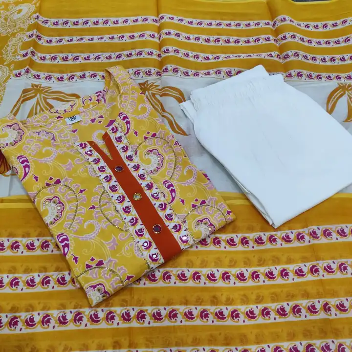 Hand block printed Jaipuri print 3 pcs suit  uploaded by PANIHARI COLLECTION CENTRE on 7/16/2023