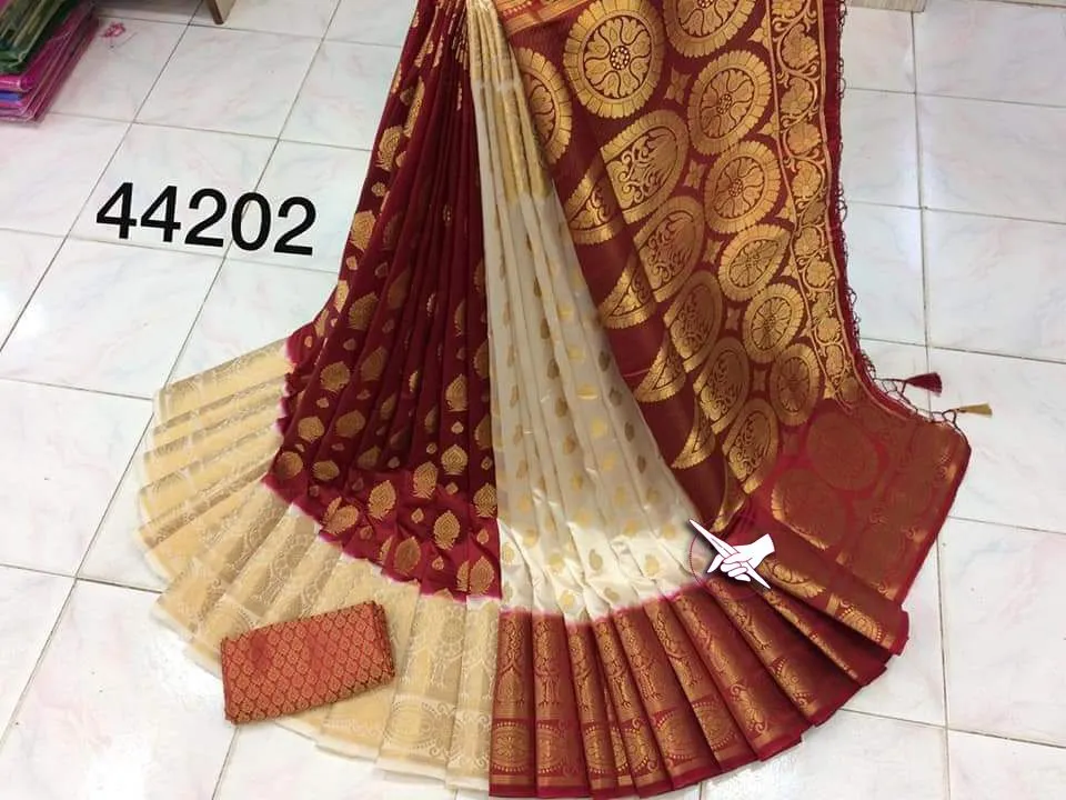 Post image !!  Introducing  exquisite🥰 Moonga Soft Silk Saree, !! 

a true epitome of elegance💫. Crafted with luxurious✨ Moonga soft silk fabric, this saree exudes a captivating charm. The contrasting rich pallu adds a touch of regality⚡️, while the brocket blouse complements the saree flawlessly.😍 With its graceful patli flairs and a stunning range of all vibrant colors, this saree promises to make a bold fashion statement. Embrace tradition with a modern twist and grace any occasion🎉 with the sheer beauty of this resplendent ensemble🥳.



💰
*Price Only Just : @ ₹ 1050 /-*


❤️ #newlauch  #newdesign

 ORDER NOW.❤️