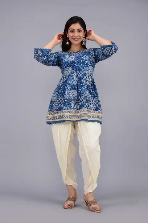 Top and dhoti pant set uploaded by business on 7/16/2023