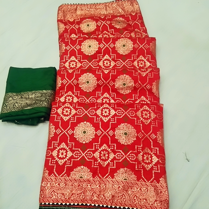 Post image Hey! Checkout my new product called
Dola zari saree best quality febrik.