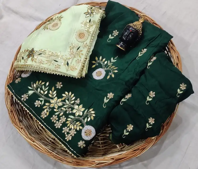 Sunday offar sale only 
Beautiful Lahenghas*

For This Wedding Season

Designer product

Pure Uppda  uploaded by Gotapatti manufacturer on 7/17/2023