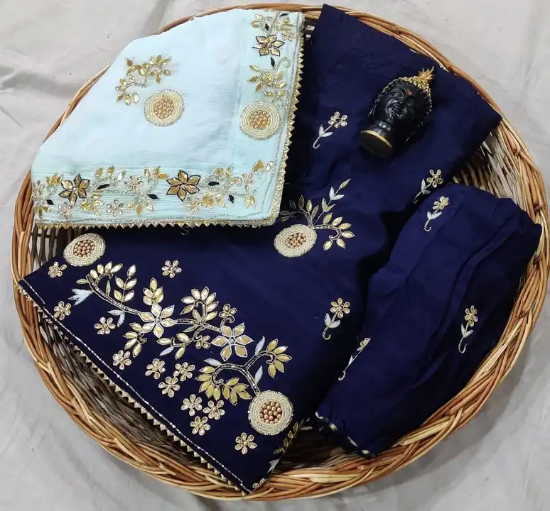 Sunday offar sale only 
Beautiful Lahenghas*

For This Wedding Season

Designer product

Pure Uppda  uploaded by Gotapatti manufacturer on 7/17/2023