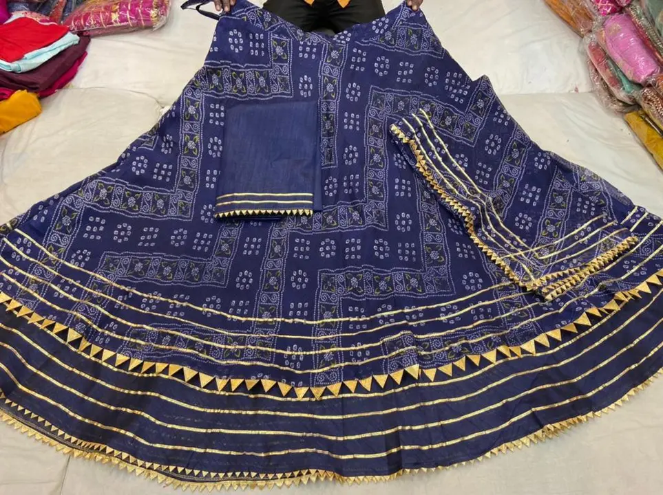 All hits design  Multi  sessions on 
New launch kota doriya fabric  design   Beautiful   Lehriya Mur uploaded by Gotapatti manufacturer on 7/17/2023