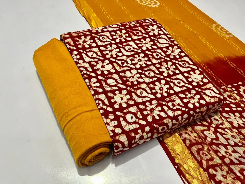 Cotton Batik Dress Materials uploaded by Apsara dresses on 7/17/2023