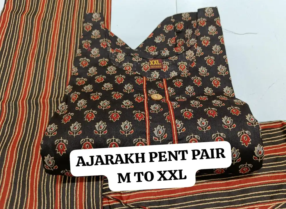 AJRAKH print kurti set uploaded by Apsara dresses on 7/17/2023