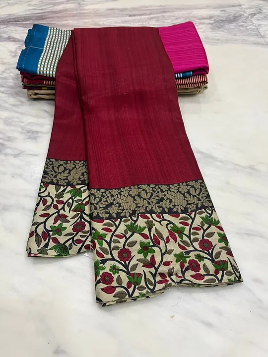 Printed raw silk  uploaded by Online selling of sarees  on 7/17/2023