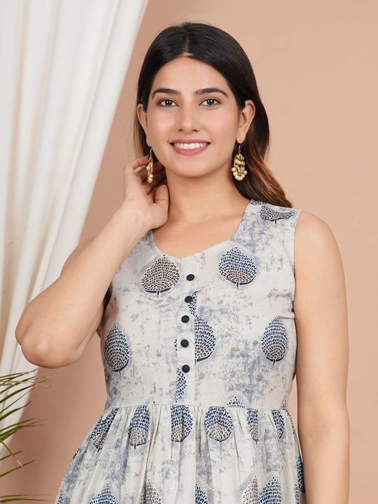 shefab Women's Cotton Sleeveless Gown uploaded by Swasti Enterprise on 7/17/2023