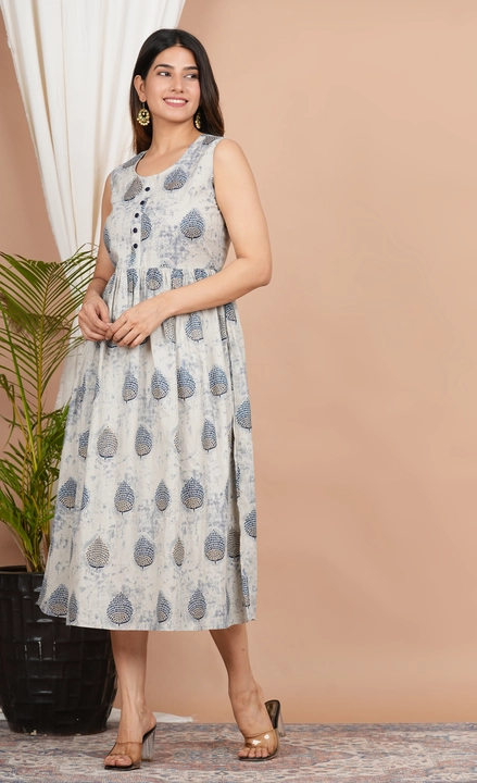 shefab Women's Cotton Sleeveless Gown uploaded by Swasti Enterprise on 7/17/2023