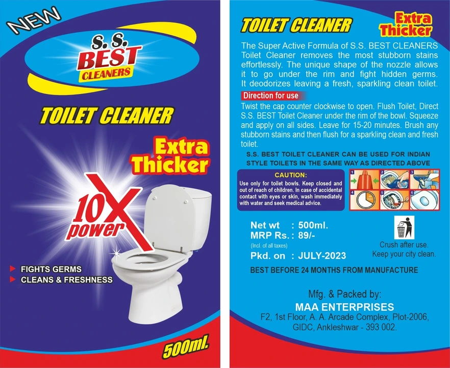 Toilet cleaner Dish wash Bathroom cleaner  uploaded by Maa enterprise on 7/17/2023