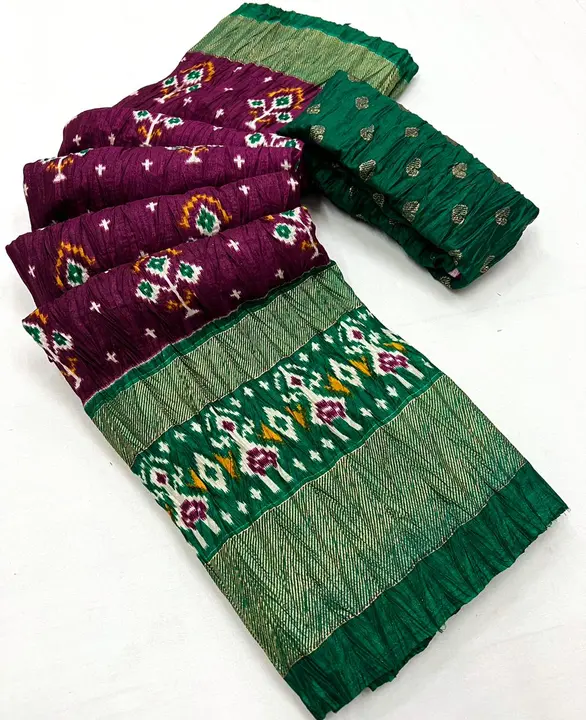 Soft Dola silk printed saree khajuri crush saree uploaded by Suyukti fab on 7/17/2023