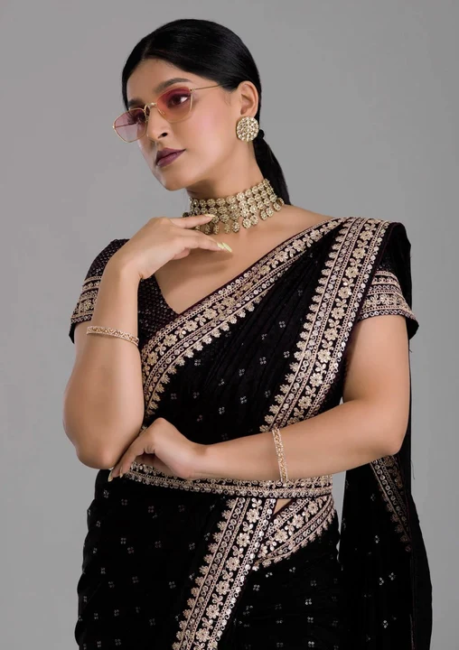 Women partywear saree 🥻 uploaded by AK lifestyle on 7/17/2023