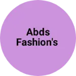 Business logo of ABDS Fashion's