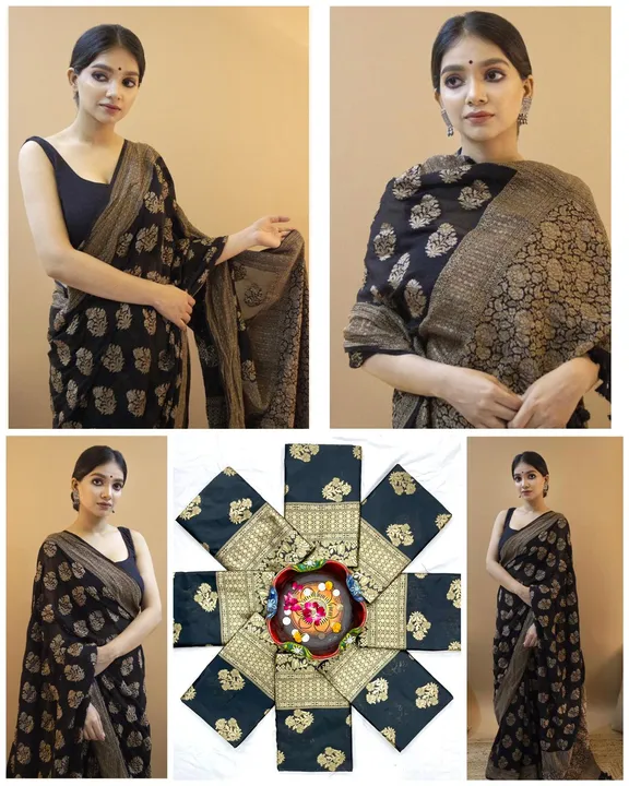Soft lichi silk saree  uploaded by RV FASHION on 7/17/2023