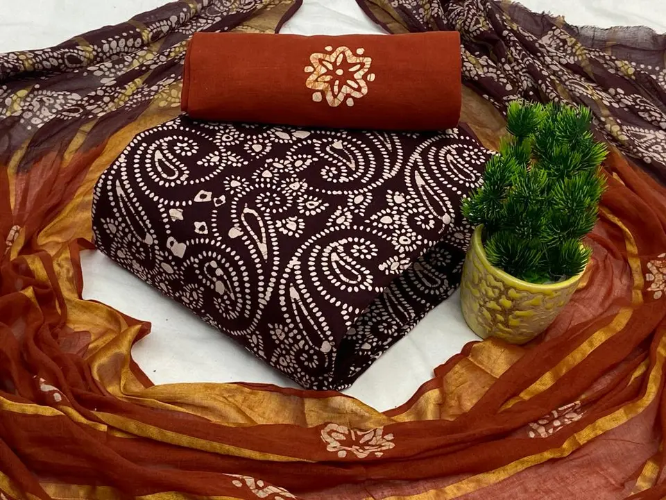 Batik cotton  uploaded by Bandhej dress material on 7/17/2023