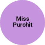 Business logo of Miss purohit