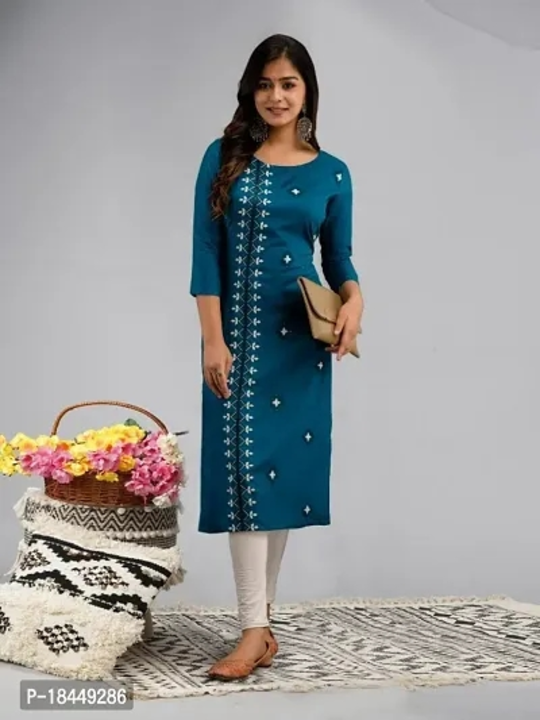 Rayon embroidery A-line kurti  uploaded by business on 7/17/2023