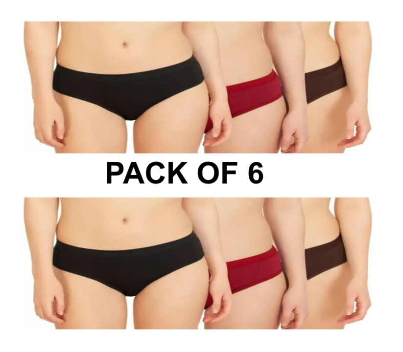 AEXN WOMEN COTTON PANTY (PACK OF 6) uploaded by AP ENTERPRISES on 7/17/2023
