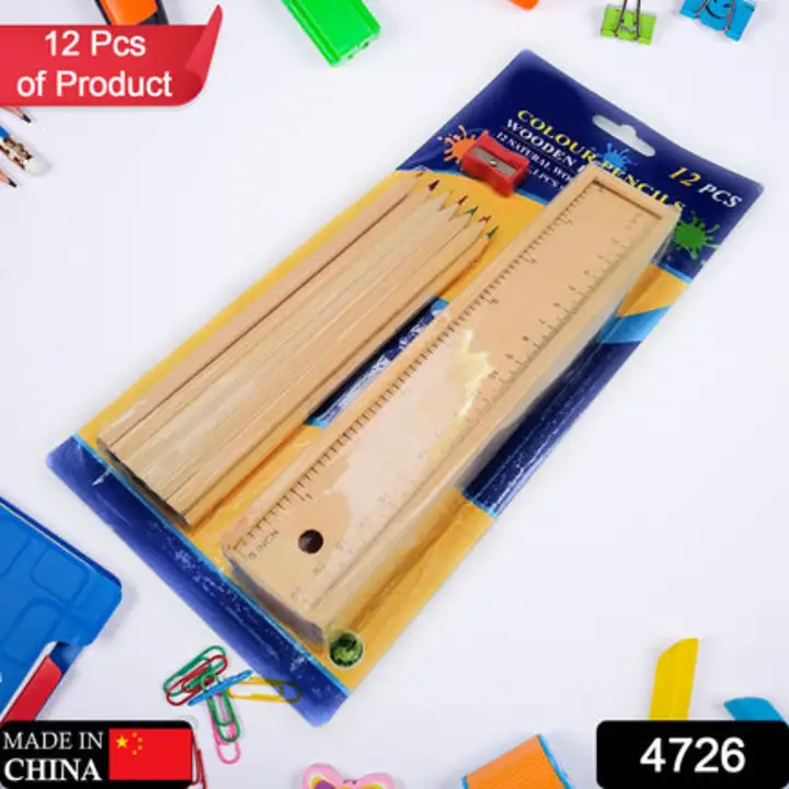 4726 Colorful Wooden Pencil Set with Pencil box,... uploaded by DeoDap on 7/17/2023