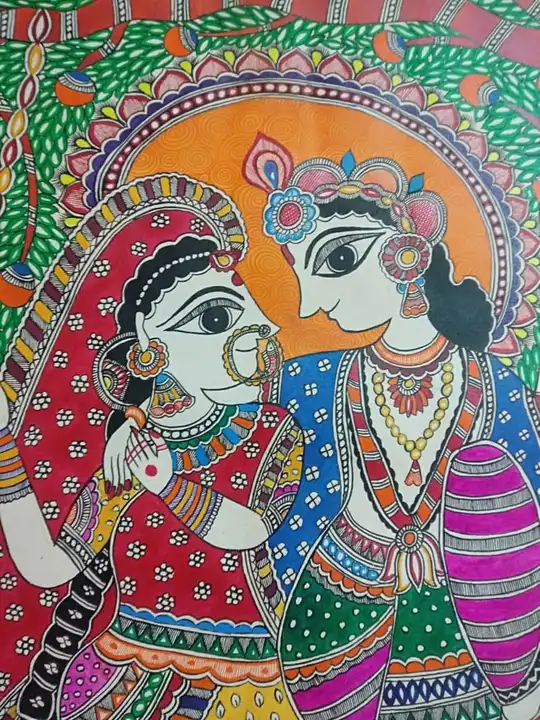 Madhubani painting hand made uploaded by Choudhary boutique on 7/17/2023