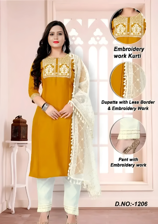 Embroidered Kurta Set uploaded by business on 7/17/2023