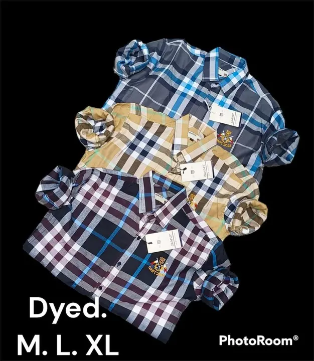 Dyed check shirt  uploaded by Gurudev collection on 7/17/2023