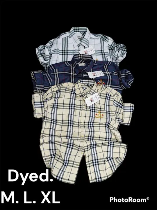 Dyed check shirt  uploaded by Gurudev collection on 7/17/2023