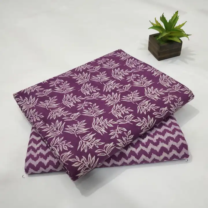 Bagru Hand block printed pure cotton fabrics. uploaded by The print house  on 7/17/2023