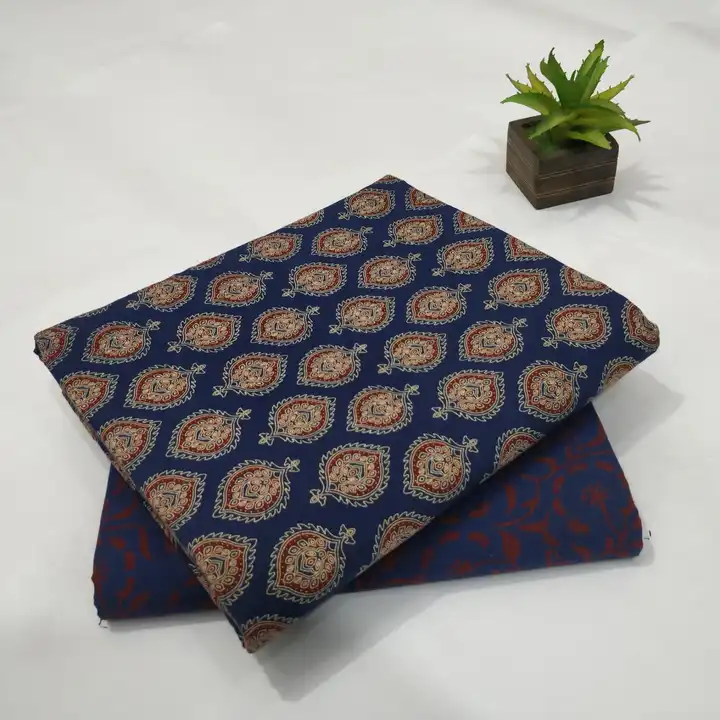 Bagru Hand block printed pure cotton fabrics. uploaded by The print house  on 7/17/2023