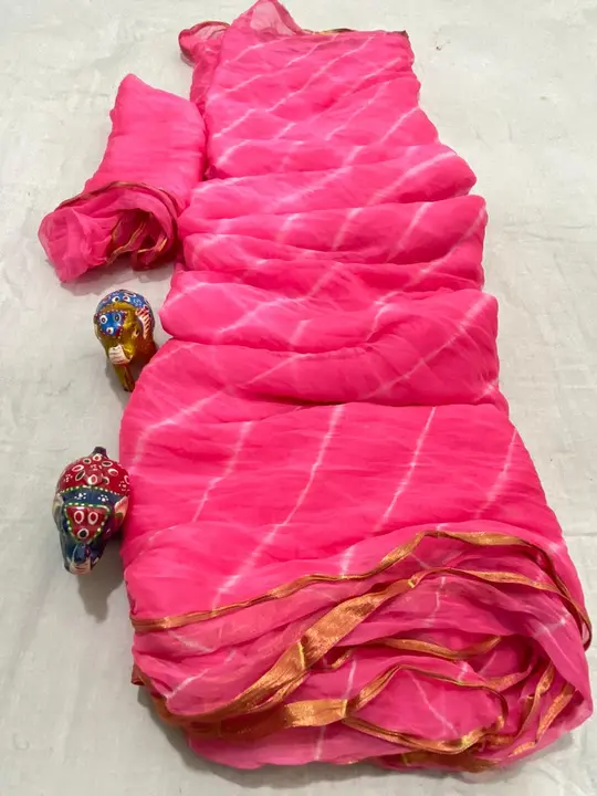 Lehriya saree rz krs uploaded by pink Rose fashion Store  on 7/17/2023
