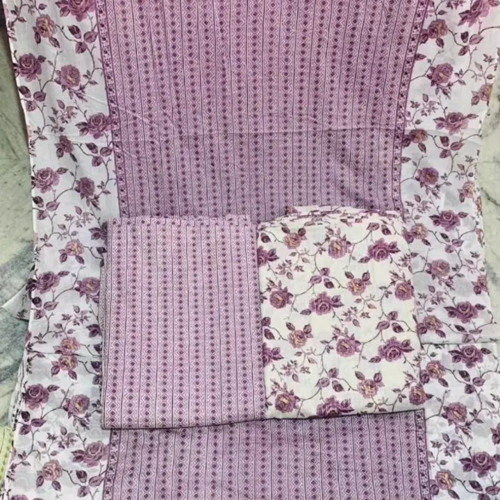 Cotton fabric for women Kurti plazoo and dupatta  uploaded by Ajanta Prints on 7/17/2023