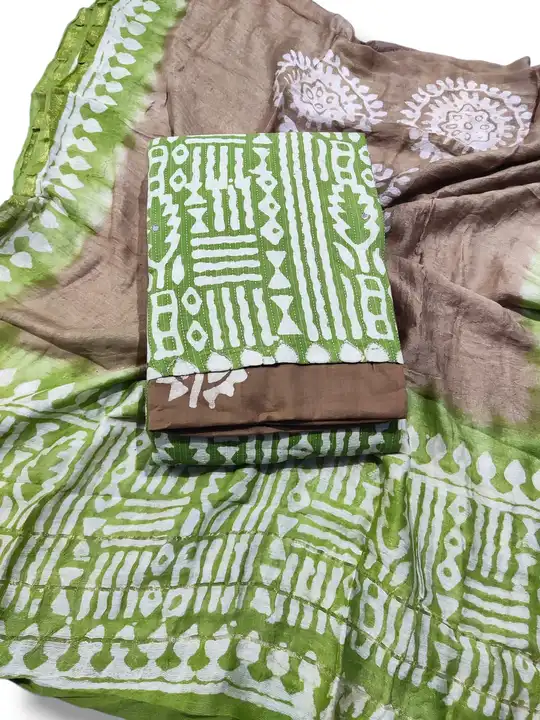 Batik fancy suit with Gadwal Dupatta  uploaded by B Prints The Factory Outlet on 7/17/2023